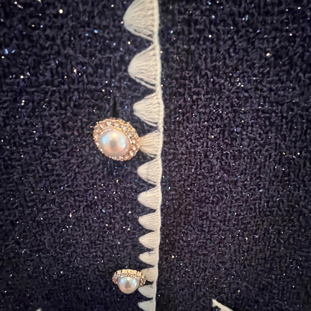 Button Front Tweed Dress - Picture 6 of 7